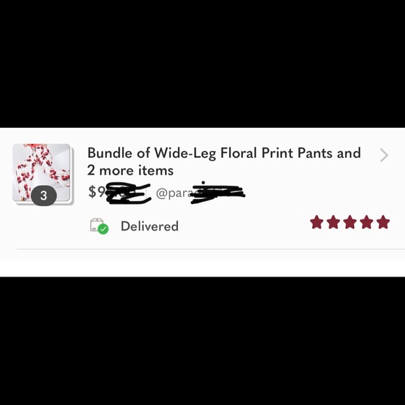 Wide-Leg Floral Print Pants SMALL - Picture 6 of 7